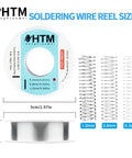 63/37 Rosin Core Tin Lead Solder Wire For Electronics Soldering 0.3mm Diameter 50g Flux 1.8 Percent on spool with dimensions