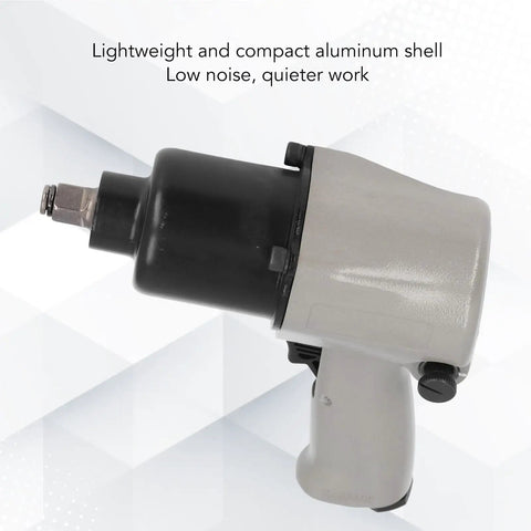Heavy Duty Pneumatic Impact Wrench With 1 4 Inch Square Drive And 410 Nm Knockout Torque Aluminum Air Powered Tool, compact design