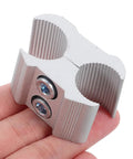 Aluminum Pipe Clamps And Cane Holder Clips 2 Pack For Wheelchair Accessories close-up view of clamp design