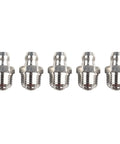 Top Tier Straight Hydraulic Grease Fitting Assortment Kit For M10 X 1mm Thread Made From Rust Resistant 201 Stainless Steel Ideal For Bearings Industrial And Farm Workshop Gear And Heavy Duty Maintenance Jobs, 5 fittings