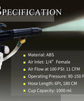 Tough As Nails Air Compressor Sand Blaster Gun For Knocking Out Rust And Paint Stripping Smooth Operator Cleaning Rig specifications image.