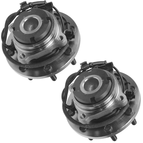 Beefy Front Wheel Bearing And Hub Assembly Pair For Ford Super Duty 2WD Replacement Kit Driver And Passenger Sides