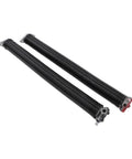 Upgrade Your Garage Door With This Tough Blaihild Torsion Spring Kit, Includes Two Heavy Duty Steel Rods And Safety Gloves For Easy DIY Repair Fixing Loose Doors Fast No Pros Needed. Two black garage door torsion springs with steel and aluminum cones