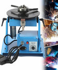 Top Rated Professional Grade Rotary Welding Positioner With Quick Adjust Tilt And Smooth 180mm Platform Rock Solid For Shop Builds And Custom Metal Work Hits Different showing motor and foot pedal.