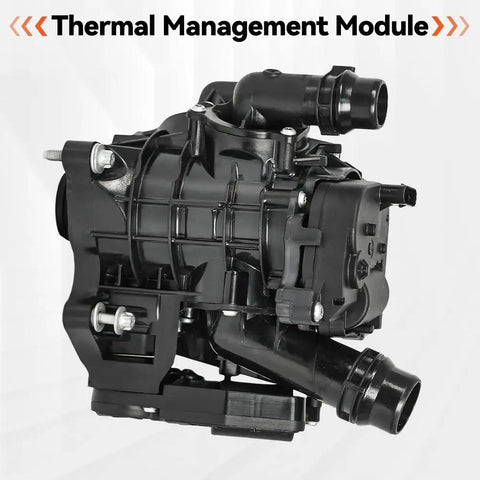 Shop Grade Engine Coolant Thermostat Housing Replacement For BMW 230i Models 2022 To 2025 With Snug Gaskets And Seals Direct Bolt On For 2.0L L4 Block Quick Thermoswap Upgrade System, plastic thermal management module.