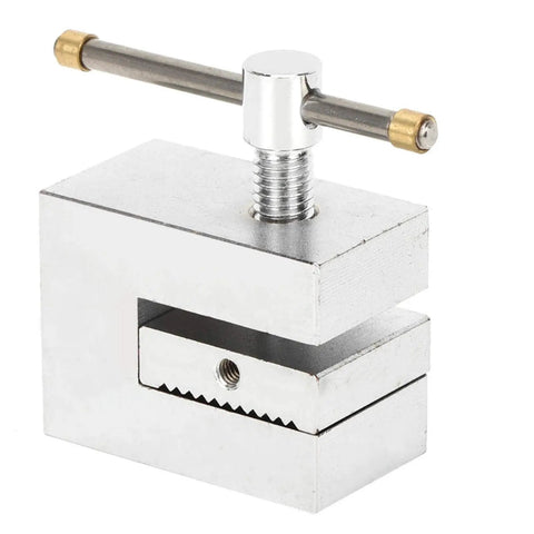 Beefy 500N Straight Single Tooth Clamp In Stainless Steel Push Pull Force Fixture For Tensile Testing, 4mm Opening, Rock Solid Clamp Strength, Durable Construction, Easy Operation, Perfect For Lab Tensile Tests on stainless steel clamp