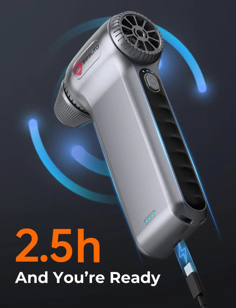 Beast Mode 180000 RPM Cordless Air Duster With 3 Speed Settings charging