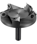Spoilboard Surfacing Router Bit With Half Inch Shank Three And One Quarter Inch Cutting Diameter Five Wing Carbide Inserts