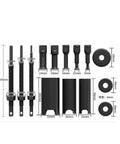 Pro Grade 14 Piece Inner Bearing Puller Extractor Tool Kit Made From Tough 45 Steel With Cool Surface Finish Ideal For Car Motorcycle Electric Bike Repair Comes With Rugged Case To Store Items Safely For Any Repair Job Ensures You Handle Things Easy Peasy. 9-23mm bearing puller set