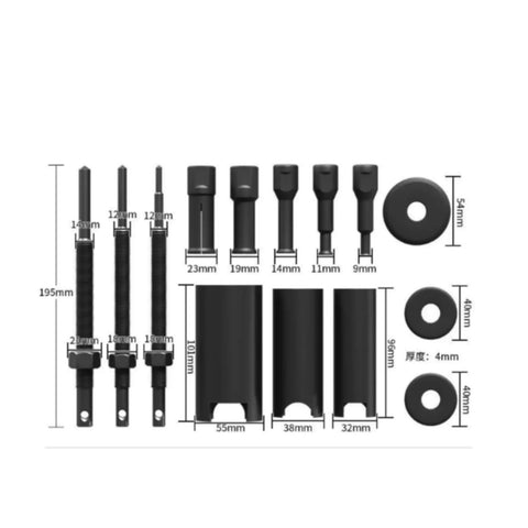 Pro Grade 14 Piece Inner Bearing Puller Extractor Tool Kit Made From Tough 45 Steel With Cool Surface Finish Ideal For Car Motorcycle Electric Bike Repair Comes With Rugged Case To Store Items Safely For Any Repair Job Ensures You Handle Things Easy Peasy. 9-23mm bearing puller set