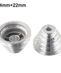 Aluminum Pagoda Pulley Wheel 14mm And 22mm Transmission Step Pulley For V Shaped Timing Belt On Benchtop Drill Press Silver