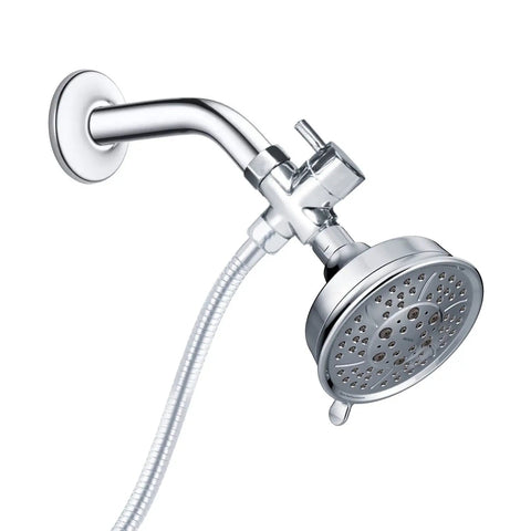 Solid Brass 3 Way Shower Diverter Chrome Finish G1/2 Inlet And Two G1/2 Outlets Easy Install No Leak Design Fits Most Shower Fixtures Heavy Duty Bathroom Accessory Designed For Durable Performance In Any Shower System; attached to shower head