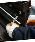 Tough As Nails Stainless Steel L Handle Spring Plunger Locking Pin used to secure metal during fabrication.
