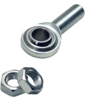 Beefy 3/4 Inch Steering Shaft Kit With Steel Shaft Support, Spherical Rod End, Right Hand Male Thread Jam Nut, Includes 1 Rod End And 2 Right Hand Jam Nuts, Heavy Duty Replacement For Off Road Vehicles, with rod end and jam nuts