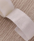 Round Dot Balloon Stickers Set With 18 Rolls Super Strong Adhesive Easy Peel And Remove Perfect For Balloon Arches And Party Decor Jars Bottles And Craft Projects Transparent Labels, transparent roll on wood surface