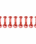 Orange 1 Inch Skateboard Screw And Nut Set For Cruiser With Flat Head Bolts And Nuts Eight Pieces Carbon Steel Grade 8.8 25mm Length