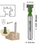 Keyhole Router Bits Set for Wood With One Quarter Inch Shank, Blade Diameters Five Sixteenths, Three Eighths and One Half Inch