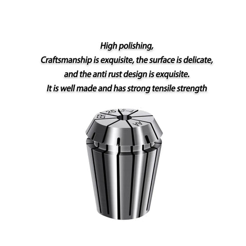 Premium Double Edged Rough Boring Head With Precision ER AAA Collet Set In Sizes Like Er11 Er20 And Er32 for a CNC machine, polished steel finish.