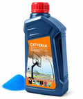 Heavy Duty Weighted Gel For Basketball Hoop Base Replaces 675 Lbs Of Sand Without The Backbreaking Hustle Quick Water Activation Saves Your Back And Makes Yard Setup An Absolute Breeze in a bottle with blue powder.