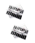 Handy Miniature Screw Set with 18 different countersunk flat screws for glasses, watches, and small DIY projects in storage box