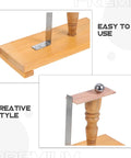 Hands On Inertia Demonstration Pendulum Kit for Classroom Physics Experiments showing wooden base and metal arm.