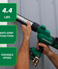 Using 18V MultiVolt Cordless Caulking Gun With AntiDrip Function And Variable Speed Lightweight Tool Only No Battery