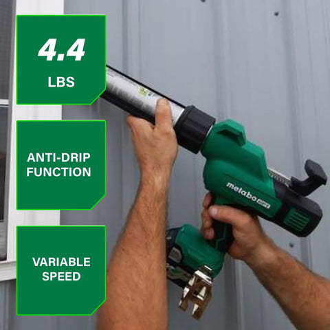 Using 18V MultiVolt Cordless Caulking Gun With AntiDrip Function And Variable Speed Lightweight Tool Only No Battery