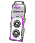 Front view of McGard 78713 stainless steel Cragar center-hole mag washers, pack of 10, silver.