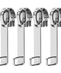 Pack of four metal Double Layer Explosion Proof Zipper Pull Replacement Tabs With Lock Hole For Suitcase Luggage Repair
