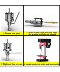 Step-by-step guide for attaching Anti Wear Hole Saw With Extended Use Design For Drilling Hard Metals And Plastics, Auto Ejector Spring Included, 19.5mm, Smooth Entry And Exit, Minimal Chipping, Faster Cutting For High Volume Projects, Heavy Duty Workhorse For Wood And Plastics to a drill.