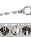 Stainless Steel Eye Bolts Hanger Kit For Heavy Duty Lifting And Hanging Expansion Bolts With Snap Hooks Five Piece Set, stainless steel eye bolt with expansion sleeve and ring