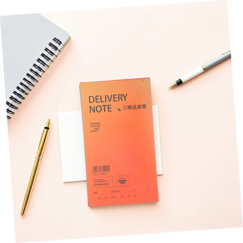 Carbonless Receipt Book 3 Part Duplicate Paper Invoice Pad For Small Business Easy Record Keeping Of Customer Transactions And Home Based Biz Supplies orange delivery note