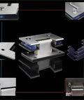Heavy Duty Stainless Steel Glass Door Hinges 2 Pack For Cabinets And Showcases No Fuss Install And Smooth Operation Rust Proof Bathroom