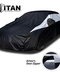 Heavy Duty Waterproof Sedan Car Cover 186 To 202 Inches With Driver Side Zipper UV Protection And Scratch Resistant Inner Coat 210T Polyester Outer Layer