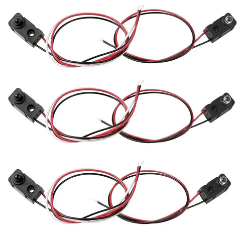 Three Pair Infrared Break Beam Sensor Switch Kit With 5MM LED Counting Module Ultra Fast 2ms Response For High Speed Robotics And Automation Projects For Industrial Applications, 3 sensor pairs
