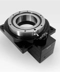 Th450 Heavy Duty Turntable Rotary Actuator With Hollow Rotating Platform And 10 To 1 Gearbox Ratio, showcasing the solid design and input shaft.