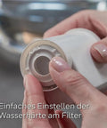 Top Shelf Six Pack Replacement Water Filter Cartridges Compatible With Siemens And Brita Intenza, close-up showing installation feature.