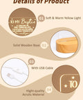 Details of Best Friend 3D Illusion Lamp Night Light With Warm White Glow And Sweet How Special You Are To Me Message