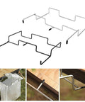 Sturdy Stainless Iron Trash Bag Holder Rack For Hanging Use Desktop Or Campin Dustbin Cage Garbage Bag Holder Bracket