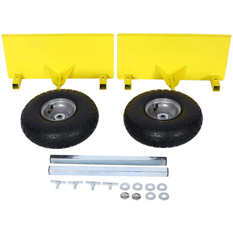 Heavy Duty Panel Dolly With 10 Inch Pneumatic Wheels All Terrain Moving Cart Featuring Adjustable Clamp Grip For Bulletproof Drywall Hauling And Straight Up Beast Appliance Moving Yellow