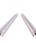 600mm Aluminum Extrusion Profile 2020 T Slot 2 Pack European Standard Anodized Linear Rail, two rails shown