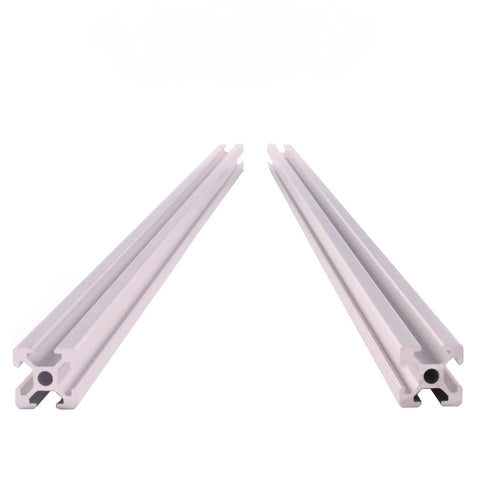 600mm Aluminum Extrusion Profile 2020 T Slot 2 Pack European Standard Anodized Linear Rail, two rails shown