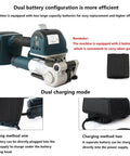 Badass Portable Electric Strapping Machine Workhorse For 11 To 19 Mm Pp Pet Straps Automatic Welding Tensioner with dual battery system.