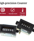 Two Pack Mechanical Counter Kit With One 0-99999 Five Digit Manual Tally And One 0-999999 Six Digit Manual Counter on display