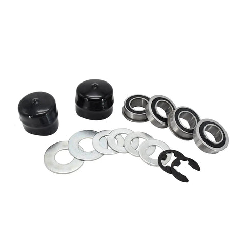 Front Wheel Bushing To Bearing Conversion Kit For 9040H Riding Mower, Wheel Flange Bearing Kit, Replaces 532009040, parts displayed