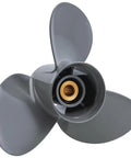 Aluminum Outboard Boat Propeller 13 3/4 Inch Diameter 13 Inch Pitch 3 Blade 15 Spline Right Hand Rotation Fits Honda BF60 75 90 100 115 130HP Engines OEM 58130 ZW1 013AH Replacement, front view