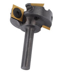 Top Tier High Performance Slab Flattening Router Bit For CNC With 1 3/8 Inch Cut Diameter And Sturdy 1 4 Inch Shank To Nail Your Projects Fast, showing tungsten steel blade.