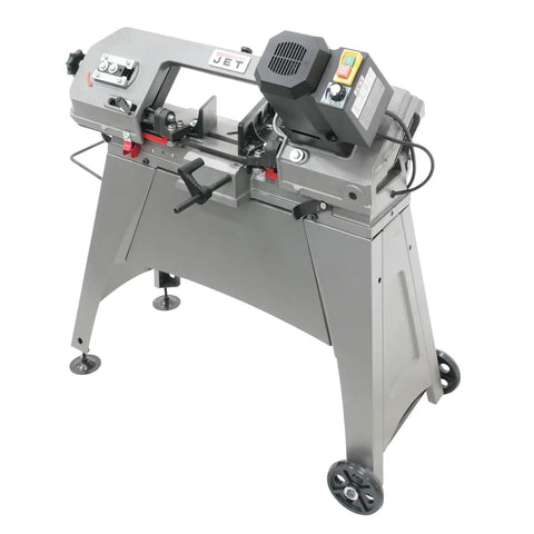 Five By Six Inch Metal Cutting Band Saw With Horizontal And Vertical Operation Variable Speed Motor Three Step Gear Transmission Pro Grade One Half Horsepower 115 Volt Single Phase Workhorse For Metal Wood And Plastic