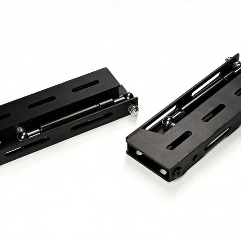 Foldable L Shaped Car Awning Mounting Brackets Set 2 Pieces Steel Universal Roof Brackets for Quick Setup on white background