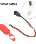 Rugged Electric Scooter Charging Port Socket With Waterproof Cover And Silicone Dust Connector For Xiaomi Pro